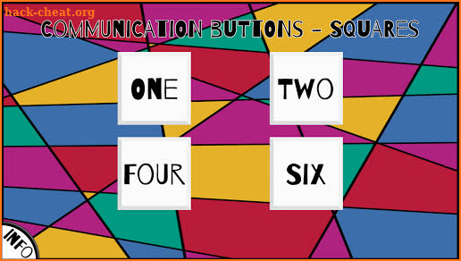 Communication Buttons Squares screenshot