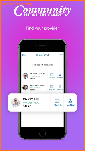 Community Health Care Telemed screenshot