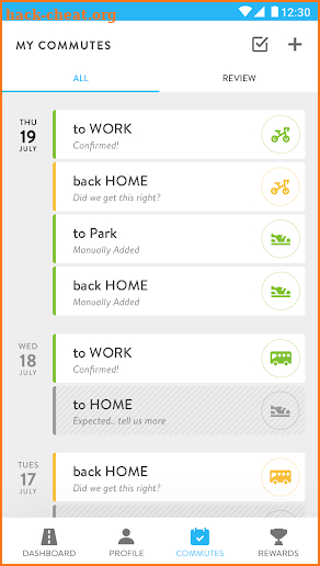 CommuteTracker by RideAmigos screenshot