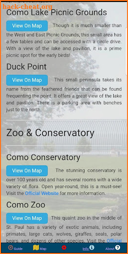 Como Park Lake Zoo Map & Guide screenshot