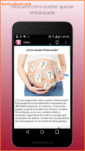 Como Quedar Embarazada screenshot