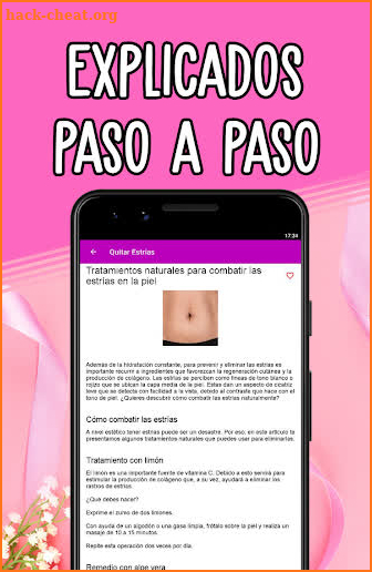 Cómo Quitar las Estrías - Tratamientos y Remedios screenshot