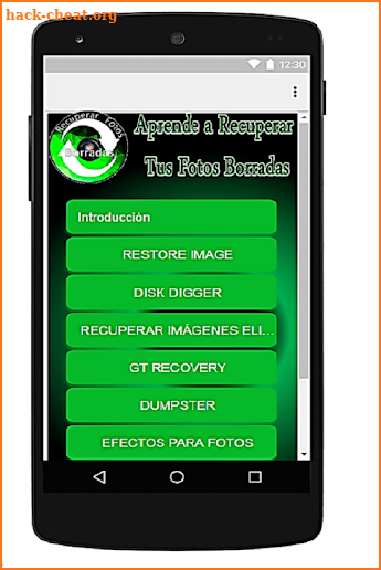 Como Recuperar Fotos Borradas del Celular screenshot