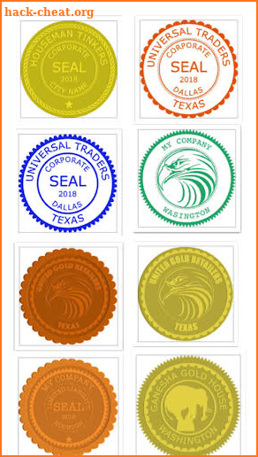 Company Seal screenshot