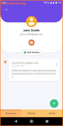 CompanyHub CRM screenshot