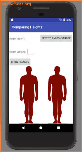 Comparing Heights screenshot