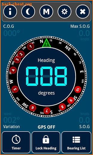Compass and Timer screenshot