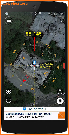 Compass Coordinate screenshot