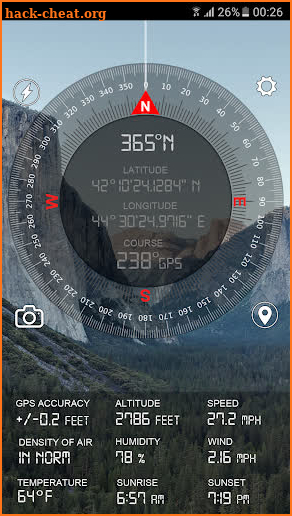 Compass GPS Pro  Military Compass with camera screenshot