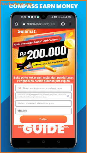 Compass Penghasil Uang Guide screenshot