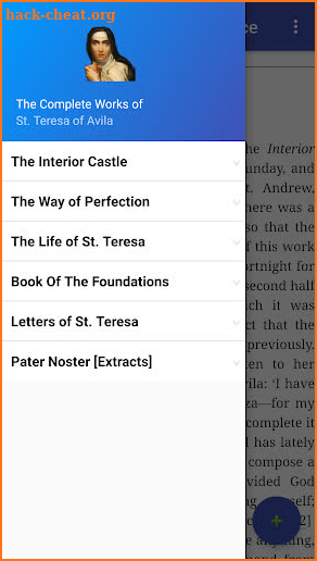 Complete Works of St. Teresa of Avila with audio screenshot