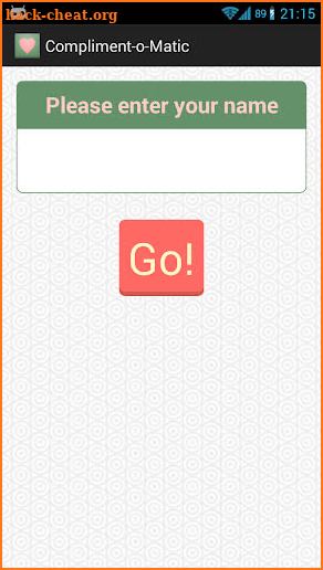 Compliment-o-Matic screenshot