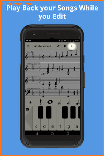 Compose sheet music screenshot