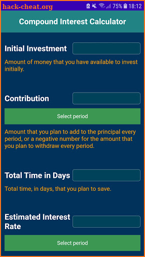 Compound Interest Calculator screenshot