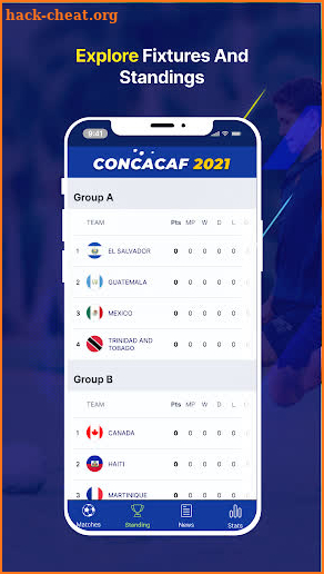 Concacaf 2021 screenshot