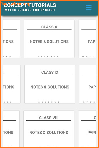 Concept Tutorials : Class VIII - X Notes screenshot