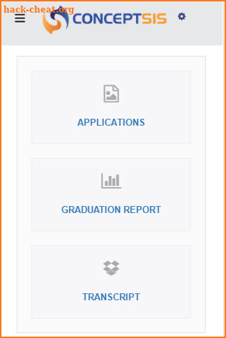 ConceptSIS Student & Parent Portal screenshot