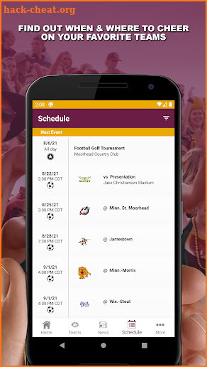 Concordia Cobber Athletics screenshot