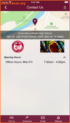 Concordia Lutheran Fort Wayne screenshot