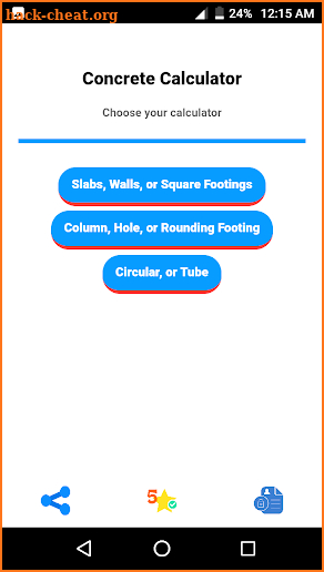 Concrete Calculator screenshot