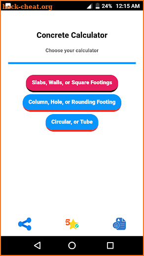 Concrete Calculator screenshot
