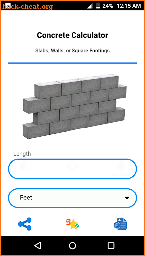 Concrete Calculator screenshot