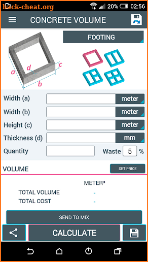 Concrete Calculator Pro screenshot