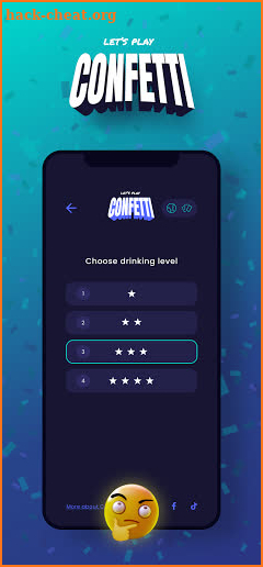 Confetti - drinking game screenshot