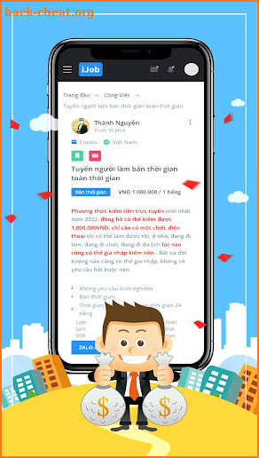 Công việc bán thời gian screenshot
