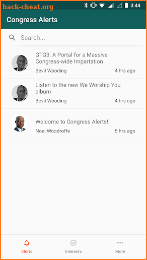 Congress Alerts screenshot