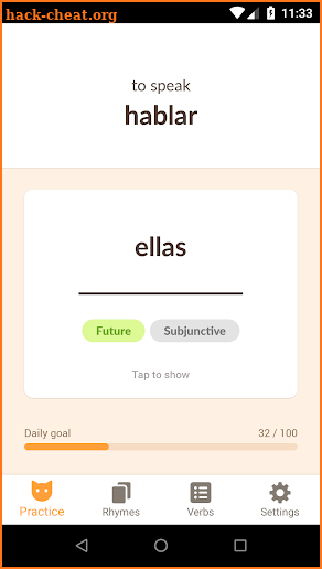 ConjuGato – Spanish Verbs Conjugation screenshot