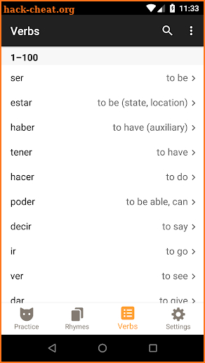 ConjuGato – Spanish Verbs Conjugation screenshot