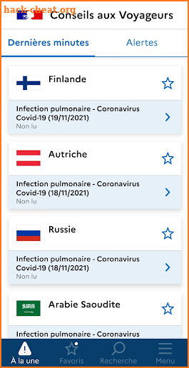 Conseils Aux Voyageurs screenshot