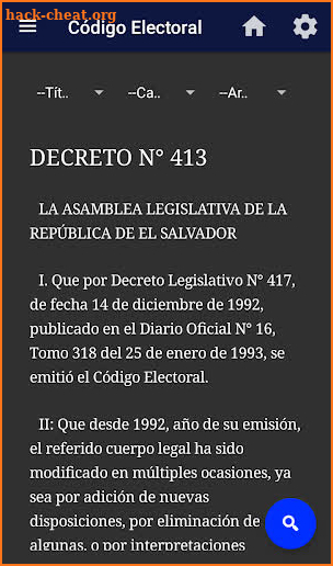 Constitución de El Salvador y otros screenshot