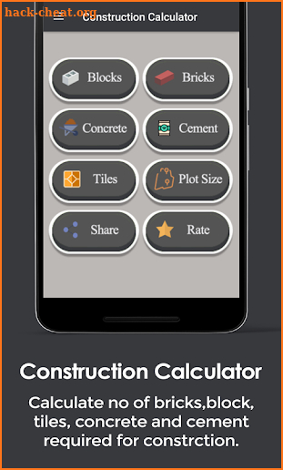 Construction Calculator screenshot