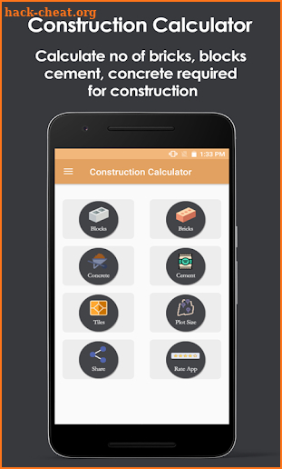 Construction Calculator - Building Materials Cal screenshot