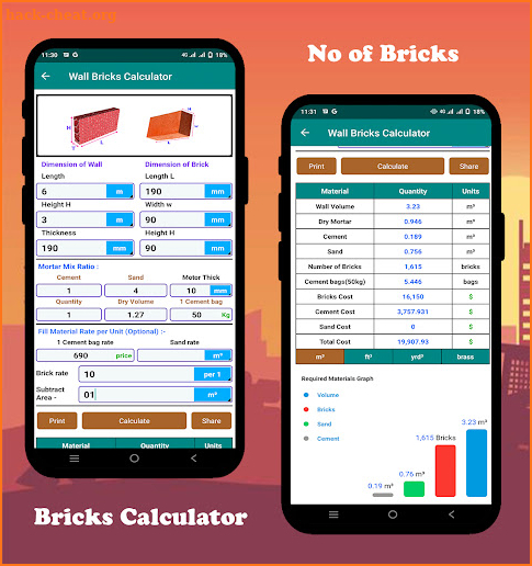 Construction Calculator PRO screenshot