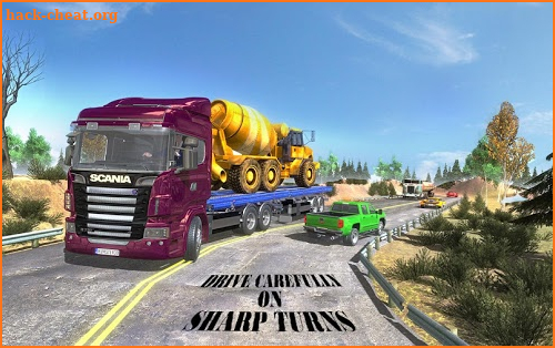 Construction Machines Transporter Cargo Truck Game screenshot