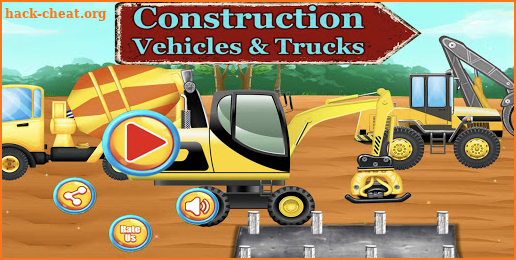 Construction Vehicles & Trucks - Games for Kids screenshot