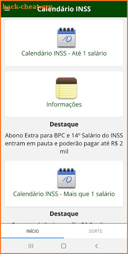 Consulta Benefício da Família: Valor e Extrato screenshot