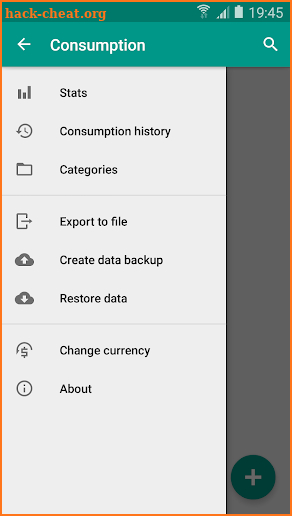 Consumption Tracker screenshot