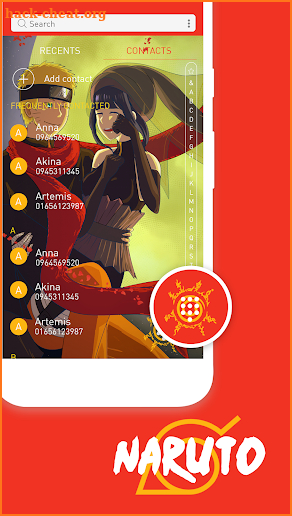 Contact Theme for Naruto - Anime Phone Dialer screenshot