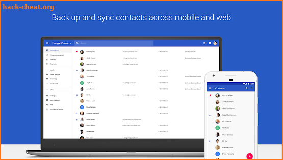 Contacts screenshot