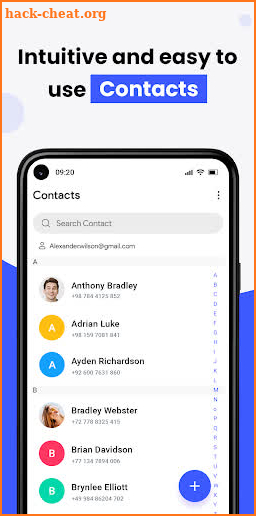 Contacts screenshot