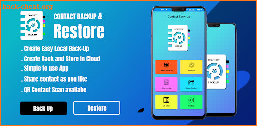 Contacts Backup & Restore Data screenshot