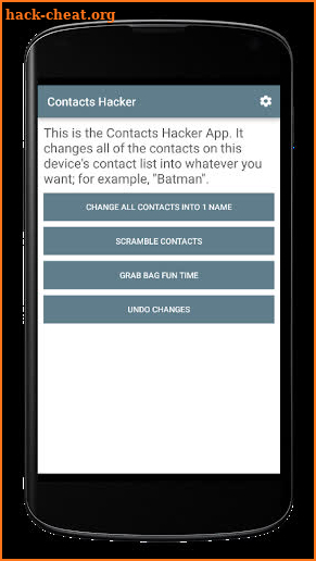 Contacts Hacker - Prank Your Friends! screenshot