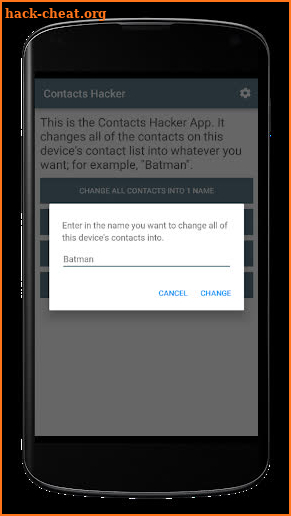 Contacts Hacker - Prank Your Friends! screenshot