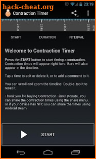 Contraction Timer screenshot