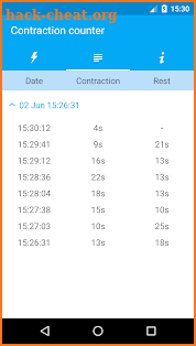 Contractions screenshot