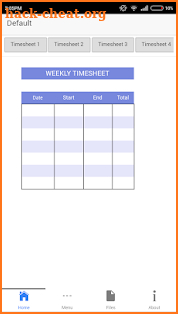 Contractor Timesheet screenshot